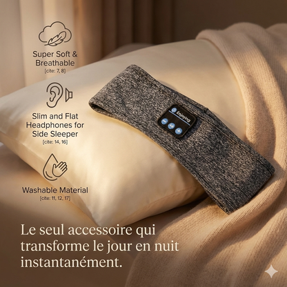 Eclipse™ - Masque de Sommeil Bluetooth (Blackout Edition)