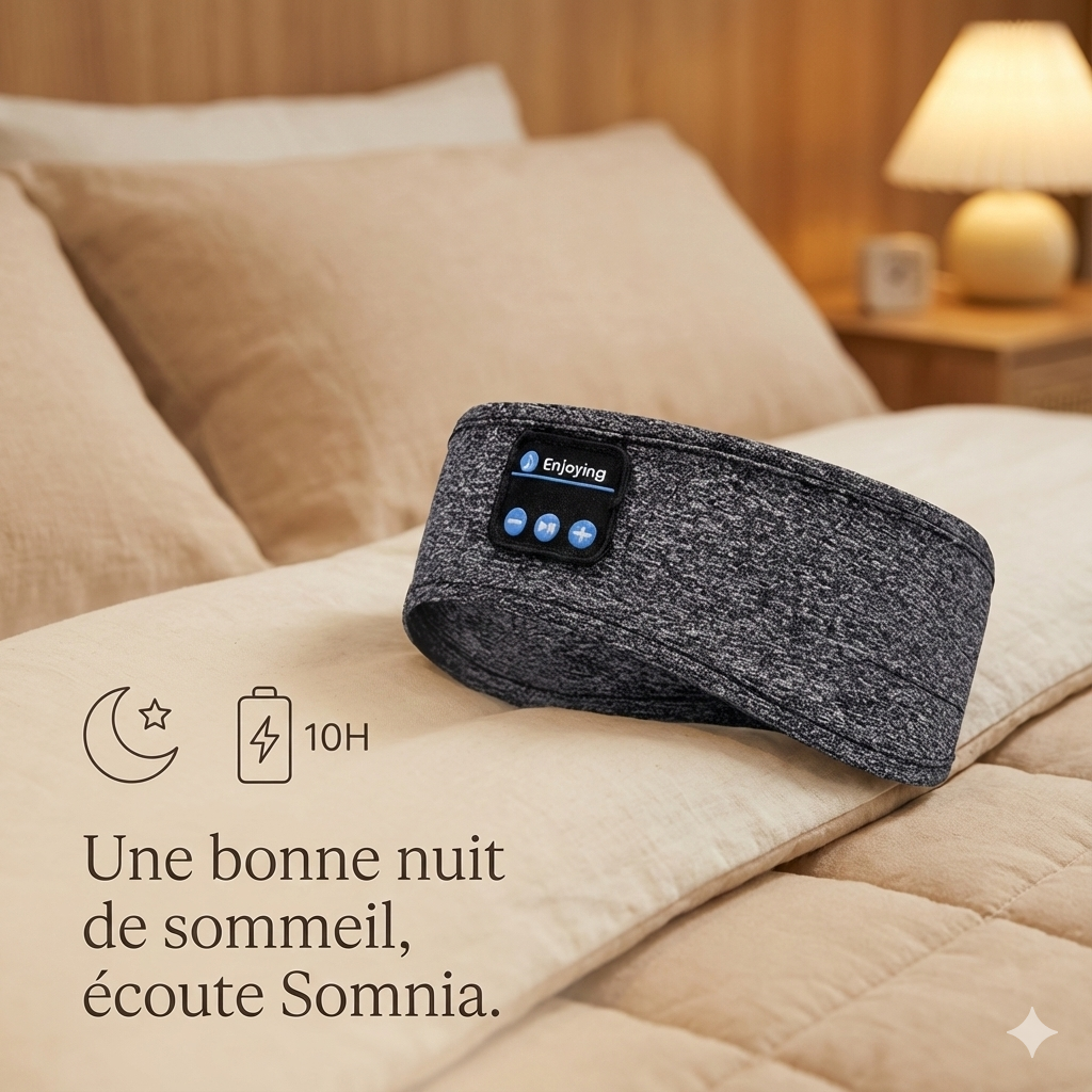 Eclipse™ - Masque de Sommeil Bluetooth (Blackout Edition)